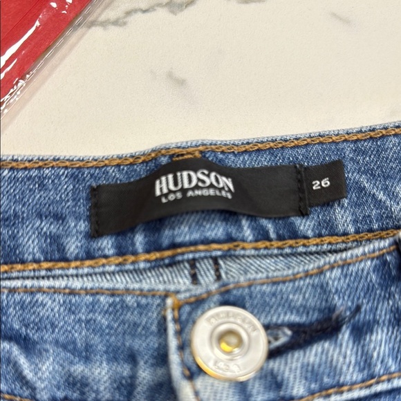 Hudson Holly Straight Blue Jeans - Picture 2 of 4